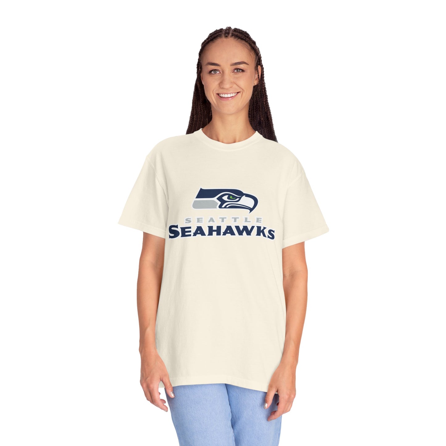 Seattle Seahawks Gear Garment-Dyed T-Shirt – Premium Cotton Tee for Customization