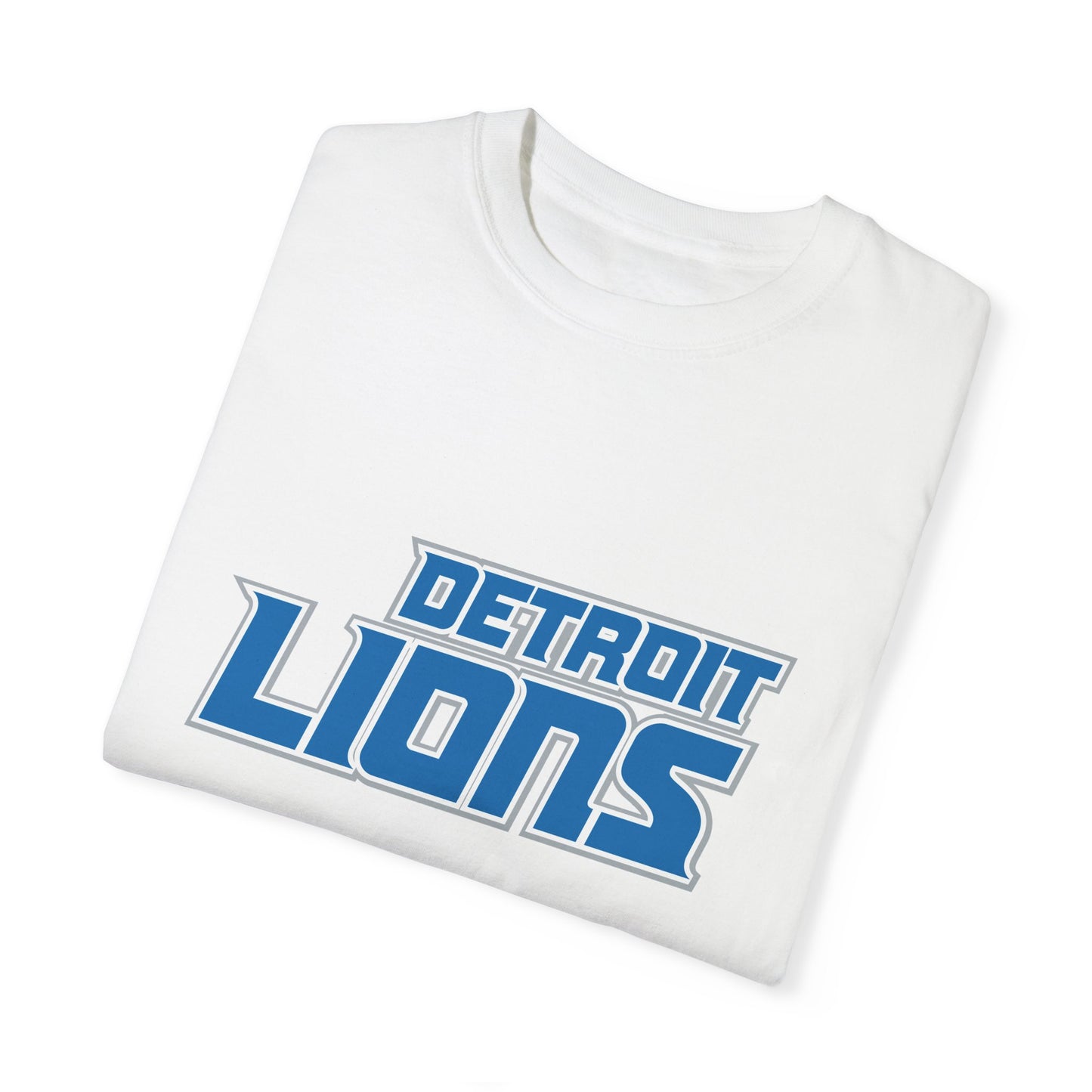 Detroit Lions Merchandise Garment-Dyed T-Shirt – Premium Cotton Tee for Customization