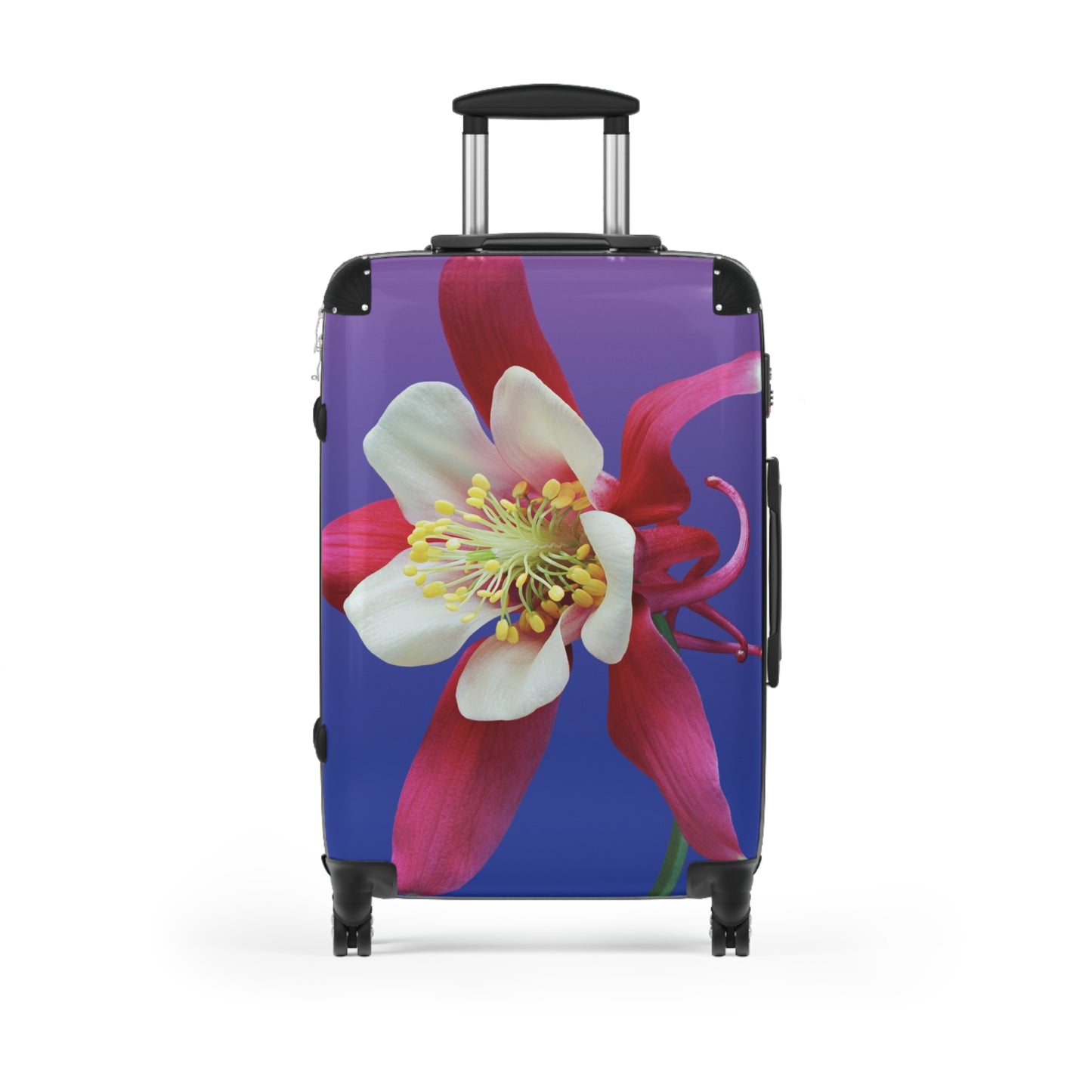 Love Aquilegia Art Carry-On Suitcase - Stylish Luggage for Travelers