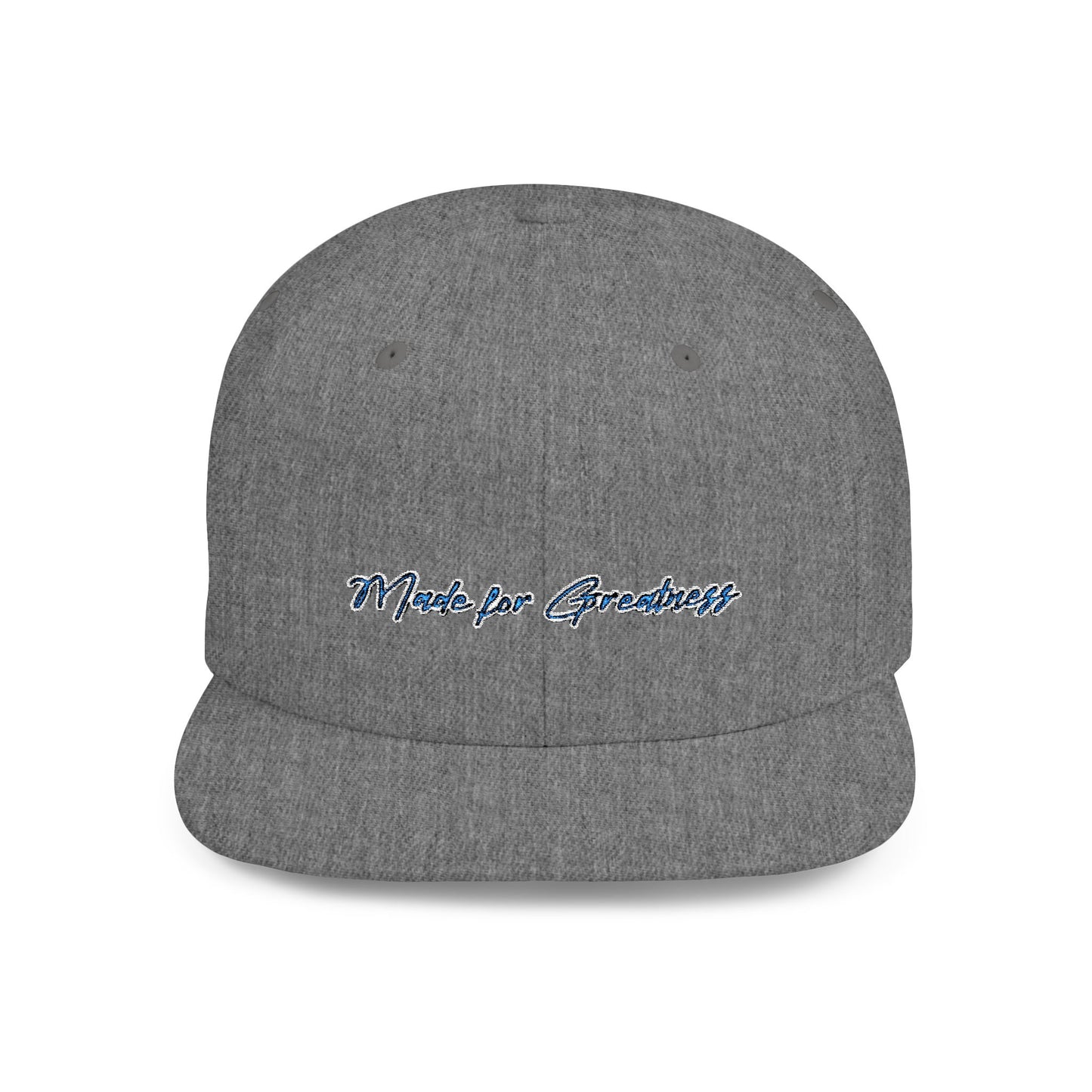 Text Made For Greatness Flat Bill Snapback – Lightweight, Custom Fit, Premium Quality