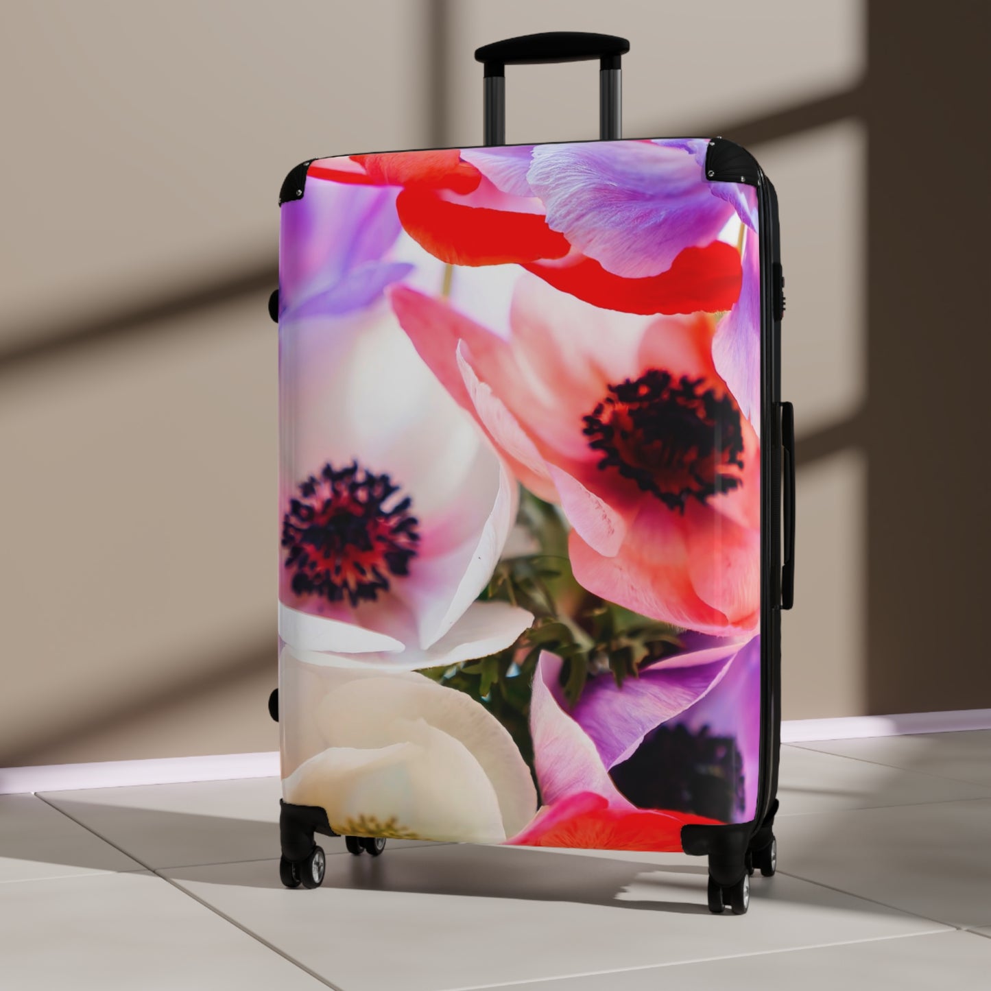 Nature Flowers Floral Multicolor Art Carry-On Suitcase - Stylish Luggage for Travelers