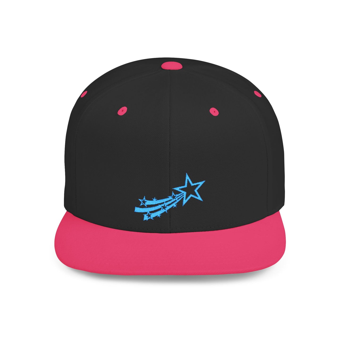 Icons Embroidered Star Comet Flat Bill Snapback – Lightweight, Custom Fit, Premium Quality