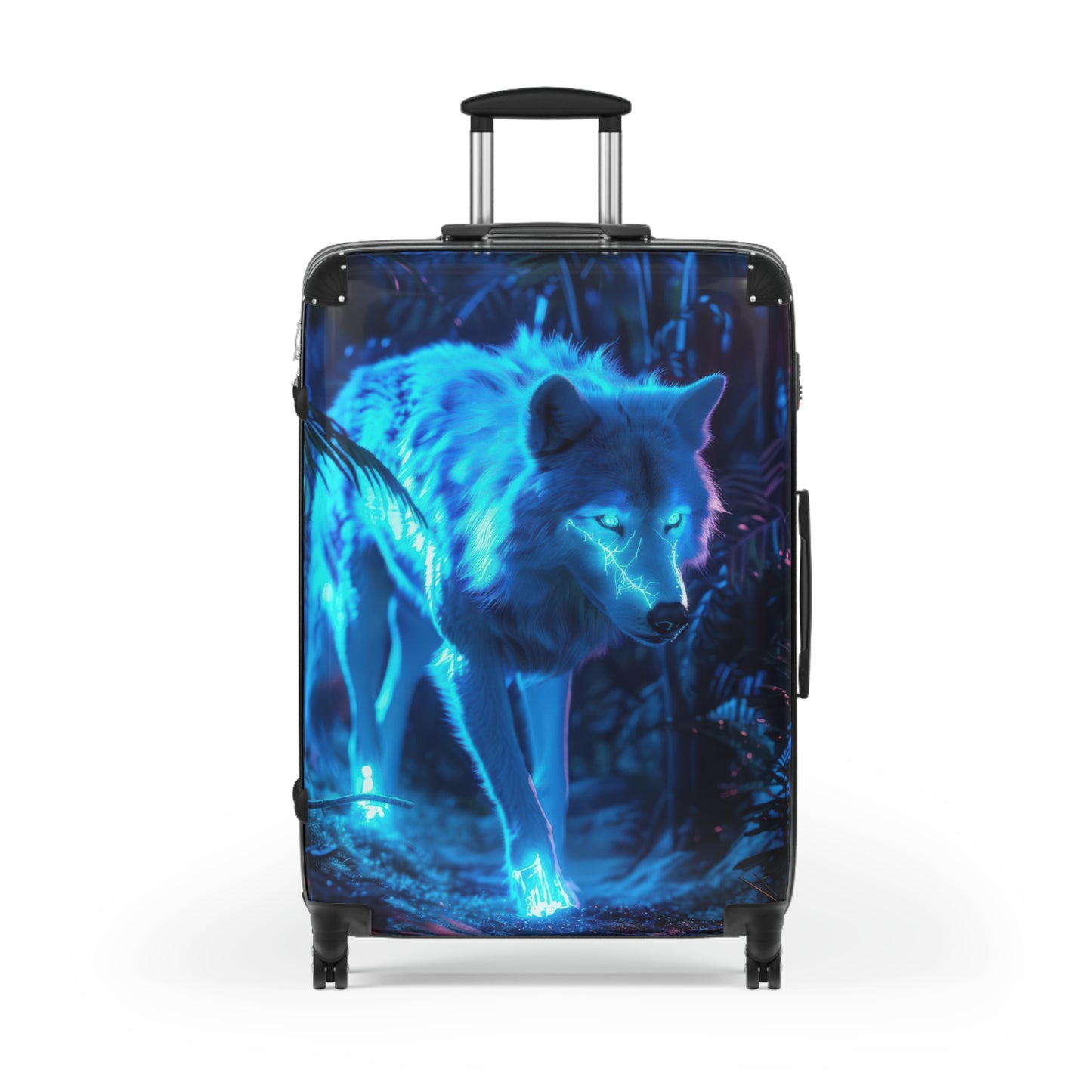 Animals Wolf Glowing Art Carry-On Suitcase - Stylish Luggage for Travelers