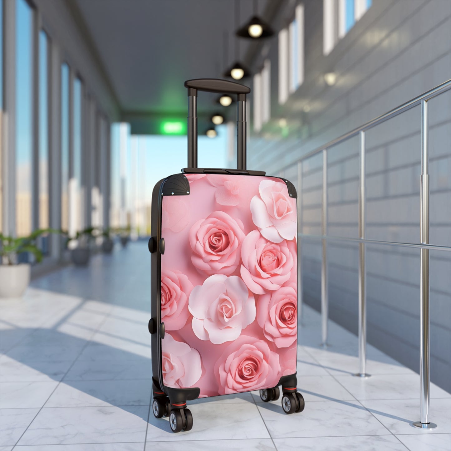 Nature Flowers Floral Pink Art Carry-On Suitcase - Stylish Luggage for Travelers