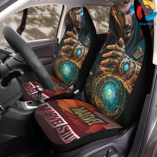 Marvel Doctor Strange Fans Car Seat Covers – High Quality Graphic and Polar Fleece Protector Set