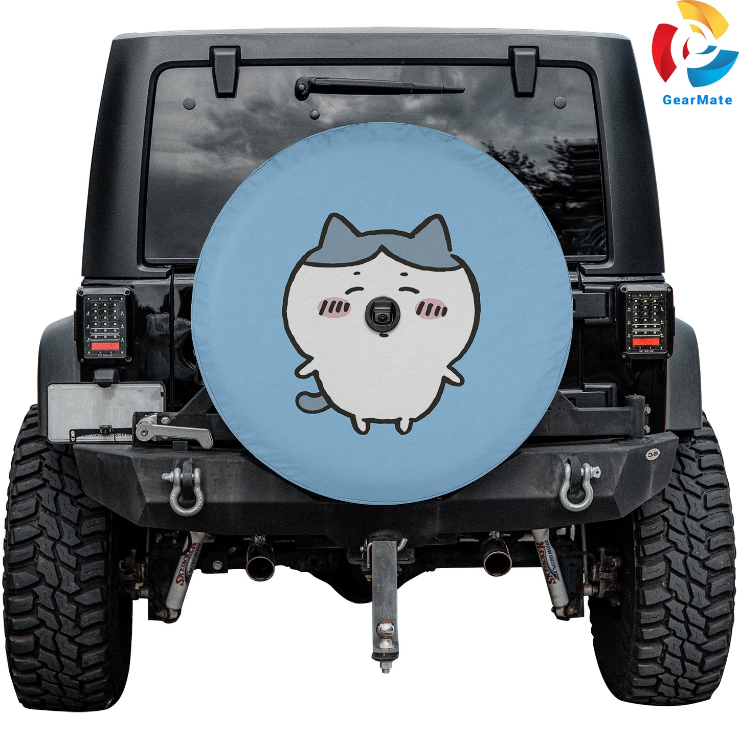 Hachiware Chiikawa Background Spare Tire Cover – Premium Waterproof UV Resistant Protector