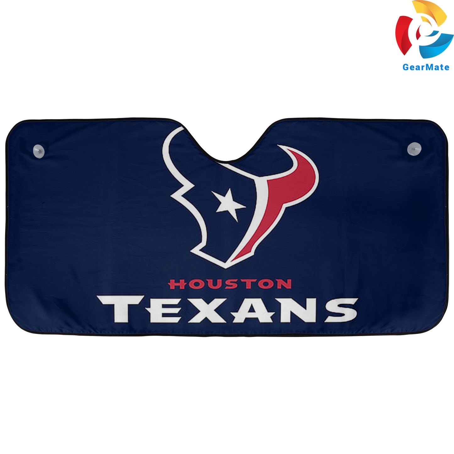 Houston Texans NFL Football Team Spirit Reflective Car Sunshade – Premium Heat & UV Protection, Universal Fit