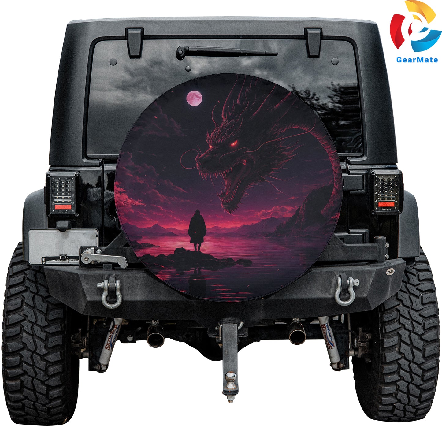Fantasy Dragon Spare Tire Cover – Premium Waterproof UV Resistant Protector