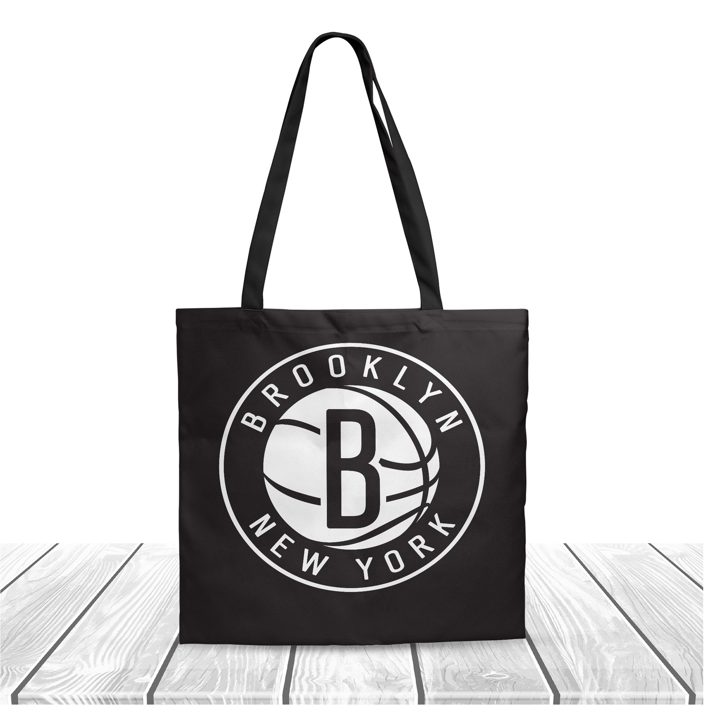 NBA Brooklyn Nets Fans Polyester Canvas Tote Bag - Durable and Stylish