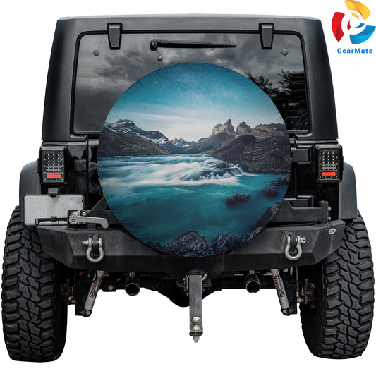 River Water Stream Scenic Spare Tire Cover – Premium Waterproof UV Resistant Protector