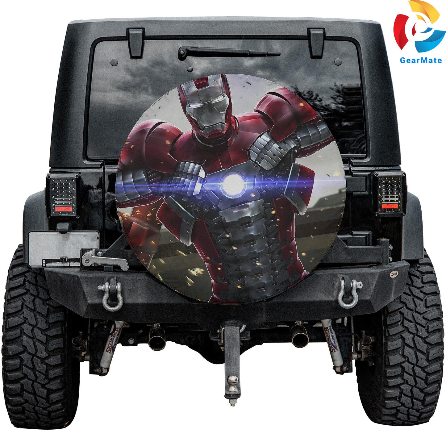Marvel Iron Man Heroes Spare Tire Cover – Premium Waterproof UV Resistant Protector