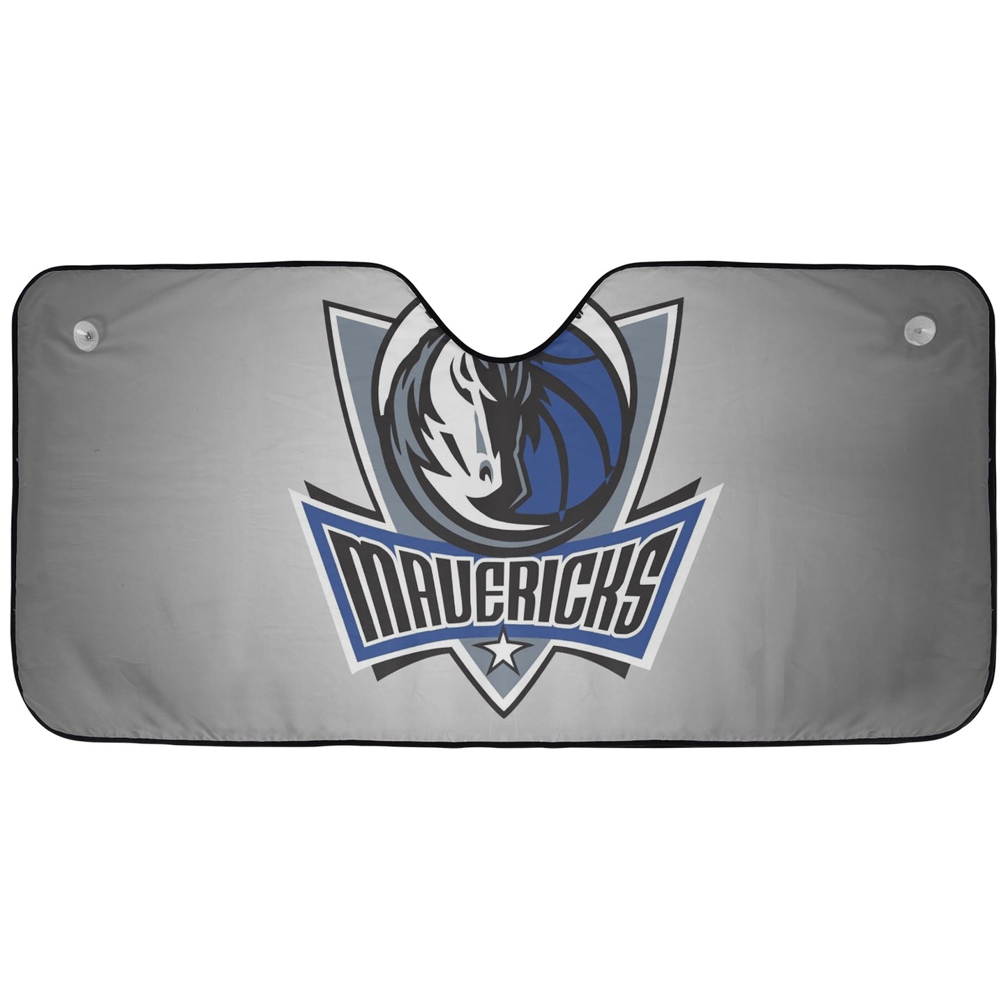 Basketball Dallas Maverick Silver Reflective Car Sunshade – Premium Heat & UV Protection, Universal Fit