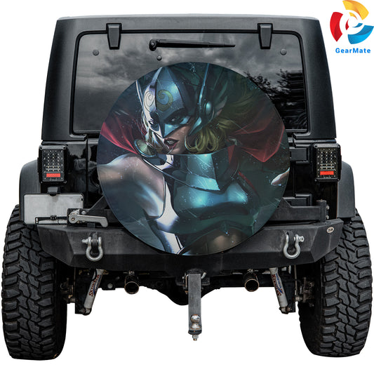 Marvel Thor Jane Foster Comics Spare Tire Cover – Premium Waterproof UV Resistant Protector