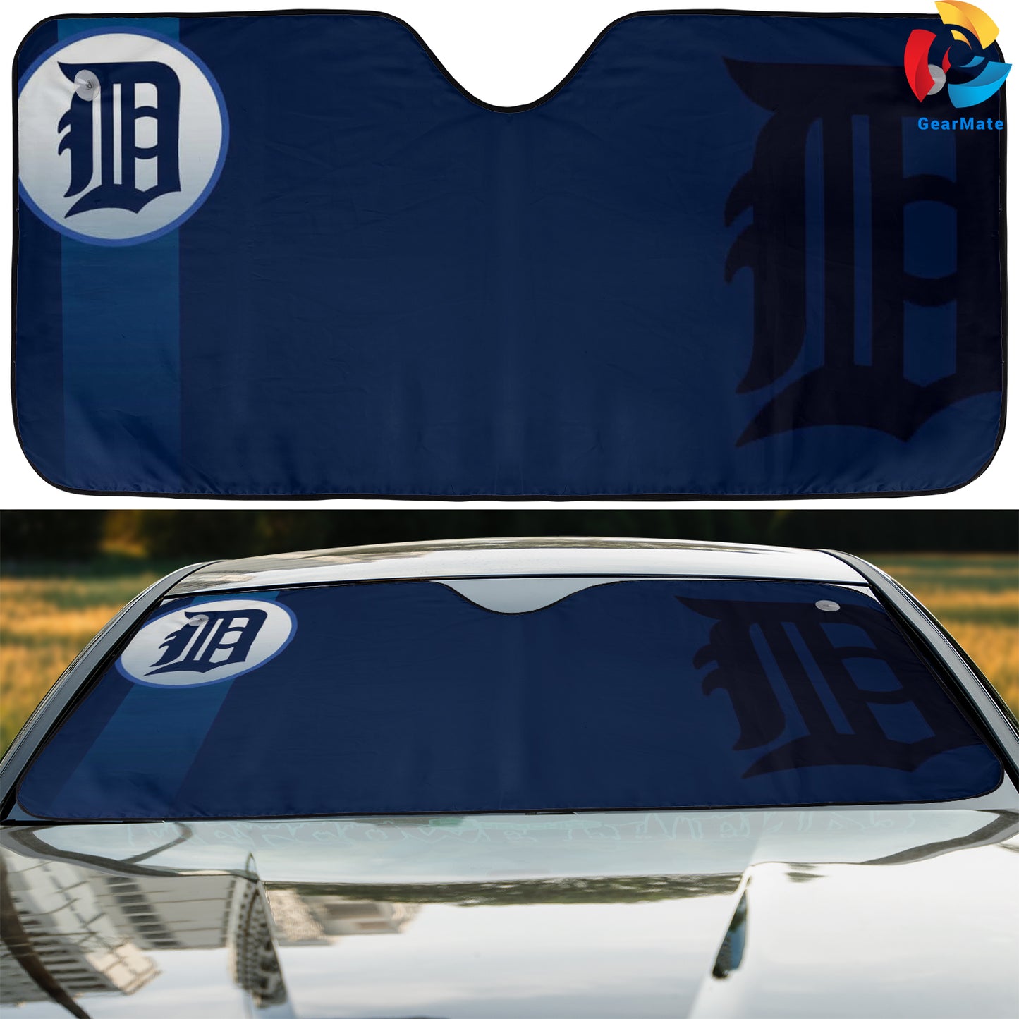 Detroit Tigers MLB Baseball Team Merch Reflective Car Sunshade – Premium Heat & UV Protection, Universal Fit