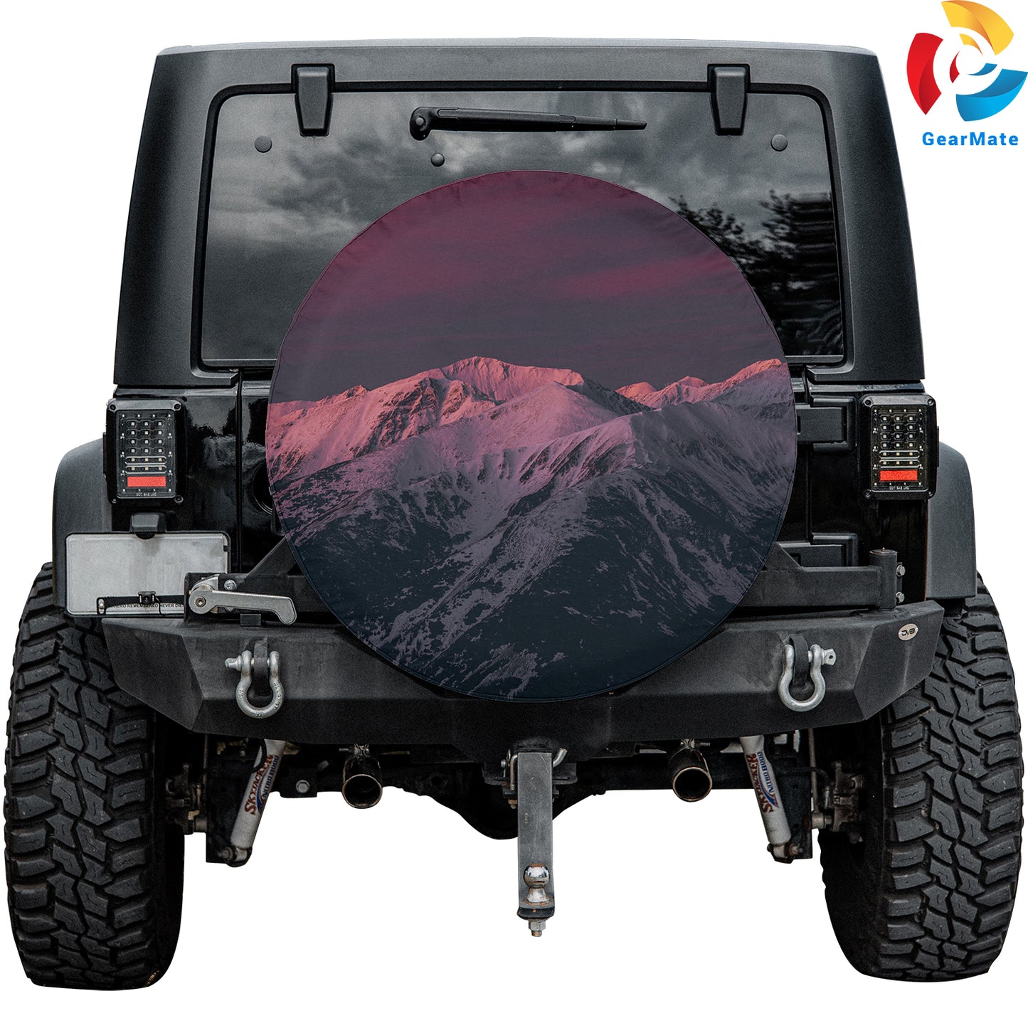 Mountains Pink Sky Spare Tire Cover – Premium Waterproof UV Resistant Protector