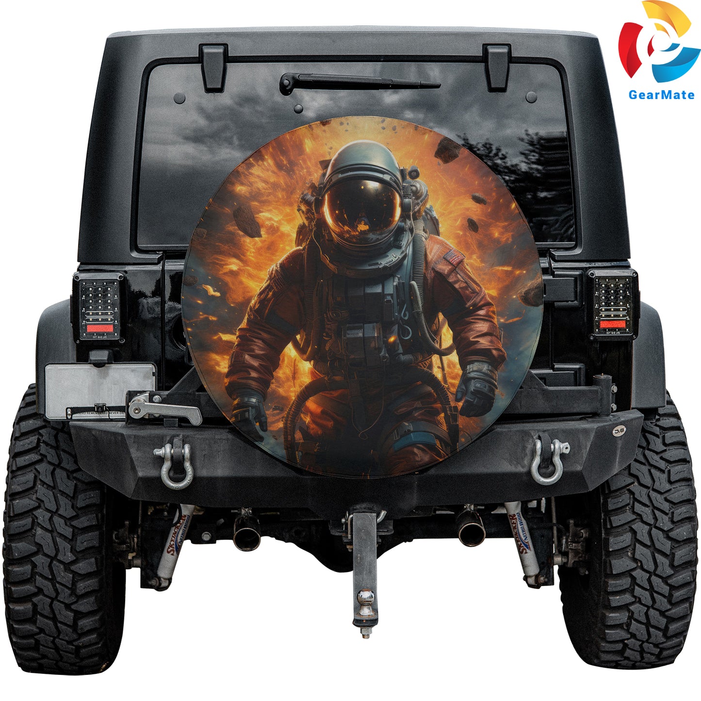 Space Astronaut Spare Tire Cover – Premium Waterproof UV Resistant Protector