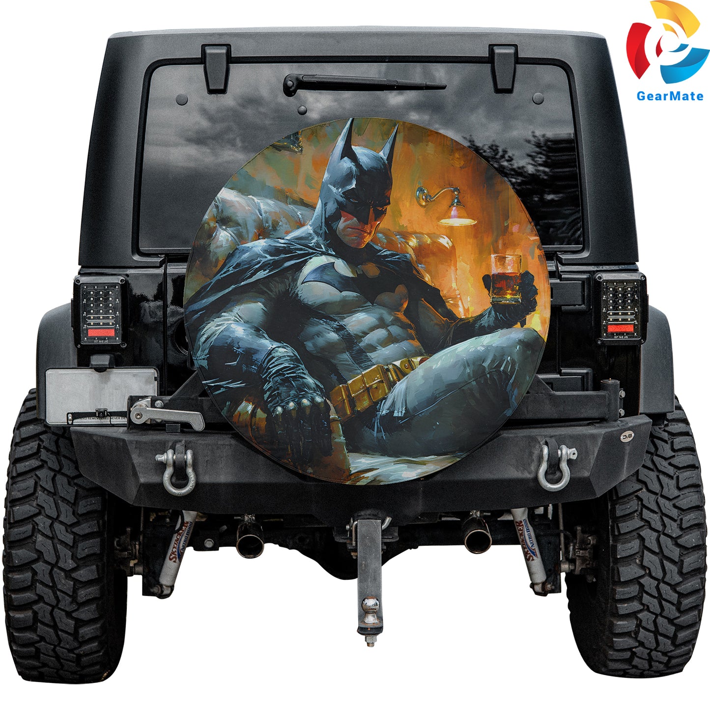 DC Batman Comics Spare Tire Cover – Premium Waterproof UV Resistant Protector