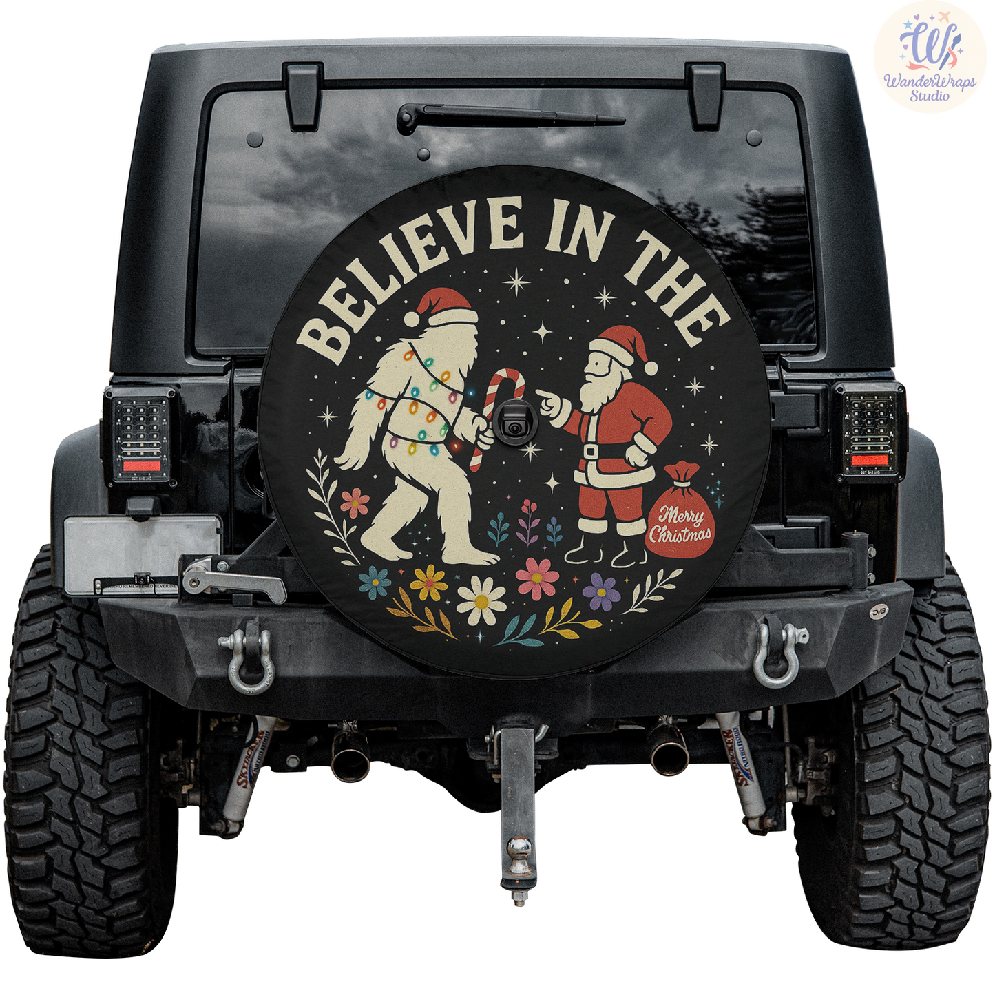 Believe In The Magic Spare Tire Cover – Waterproof UV Resistant Protector with Camera Hole