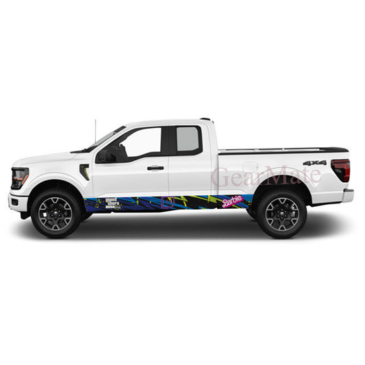 Twitch TV Games Rocker Panel Graphic Decal Kit (Left & Right Sides) - High Quality Vinyl for Trucks & SUVs (