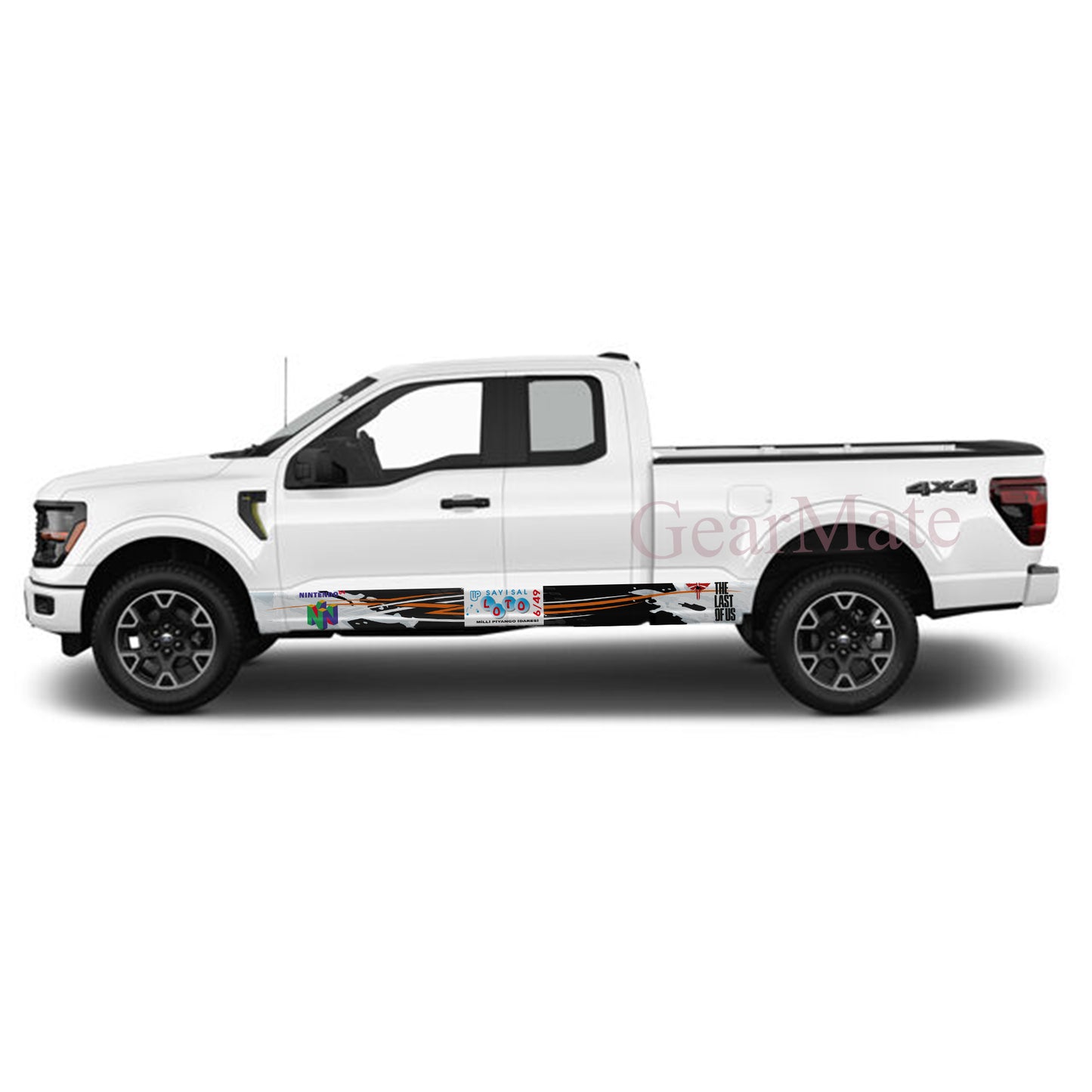 Sayisal Games Rocker Panel Graphic Decal Kit (Left & Right Sides) - High Quality Vinyl for Trucks & SUVs