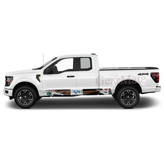 Sayisal Games Rocker Panel Graphic Decal Kit (Left & Right Sides) - High Quality Vinyl for Trucks & SUVs