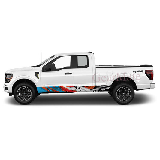 Racing Bred Jack Skellington Rocker Panel Graphic Decal Kit (Left & Right Sides) - High Quality Vinyl for Trucks & SUVs