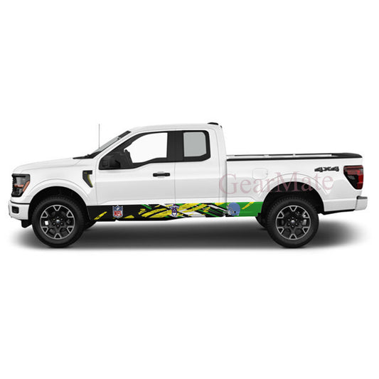 NFL Tennessee Titans 1 Rocker Panel Graphic Decal Kit (Left & Right Sides) - High Quality Vinyl for Trucks & SUVs
