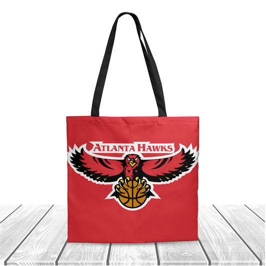 NBA Atlanta Hawks Polyester Canvas Tote Bag - Durable and Stylish
