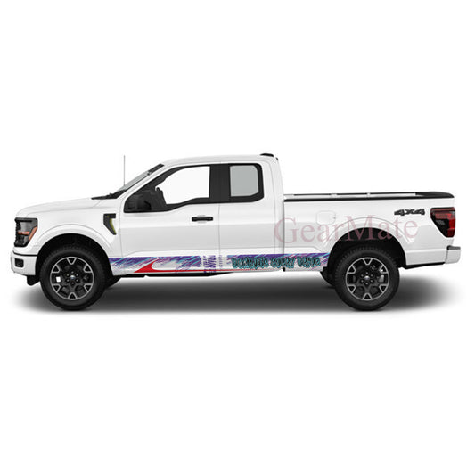 Dominate Every Ride Rocker Panel Graphic Decal Kit (Left & Right Sides) - High Quality Vinyl for Trucks & SUVs
