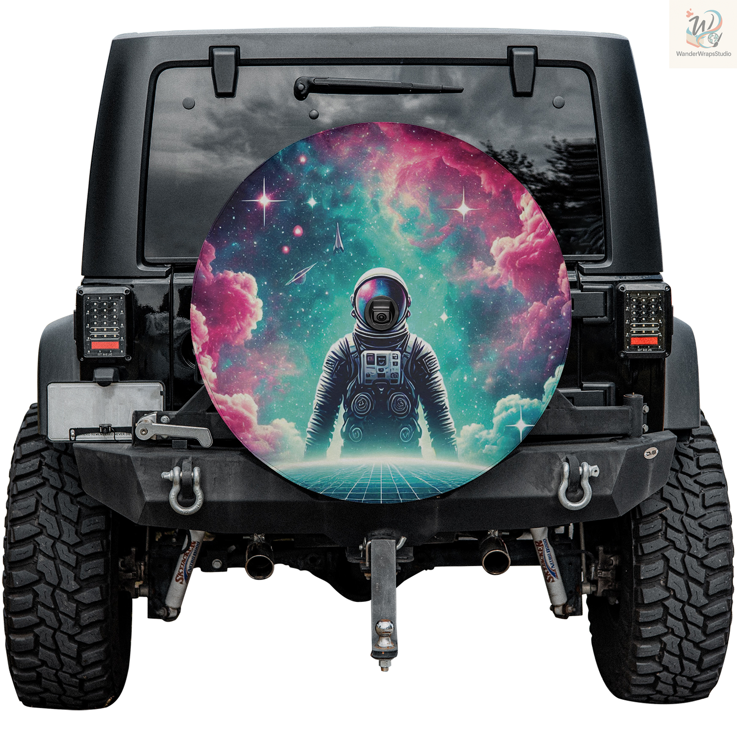 Epic Scifi - Milky Spare Tire Cover – Waterproof UV Resistant Protector with Camera Hole