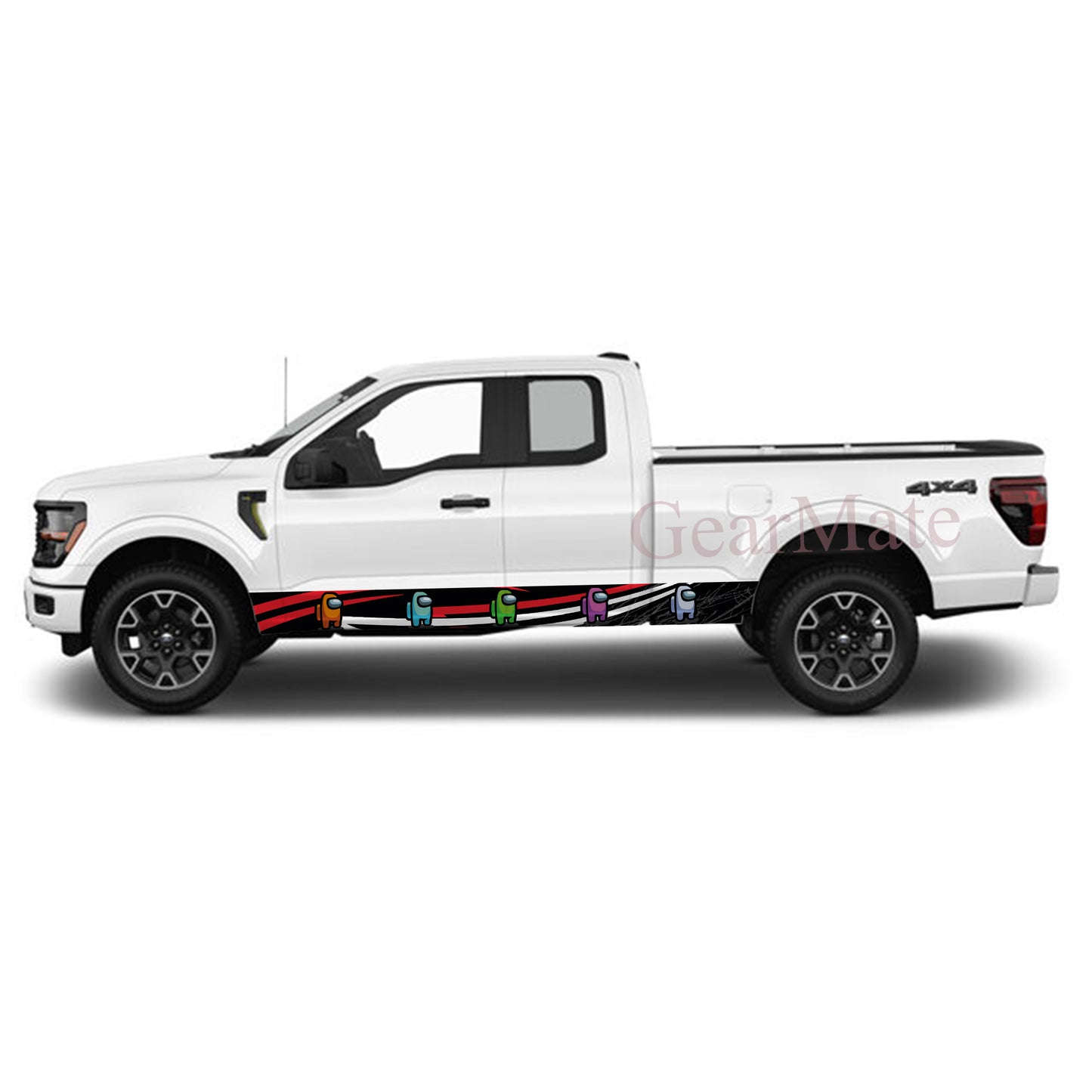 Victory Lap Among Us Rocker Panel Graphic Decal Kit (Left & Right Sides) - High Quality Vinyl for Trucks & SUVs