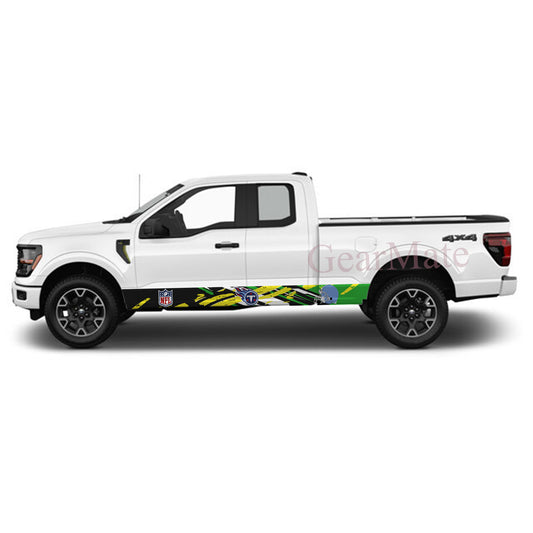 NFL Tennessee Titans Rocker Panel Graphic Decal Kit (Left & Right Sides) - High Quality Vinyl for Trucks & SUVs