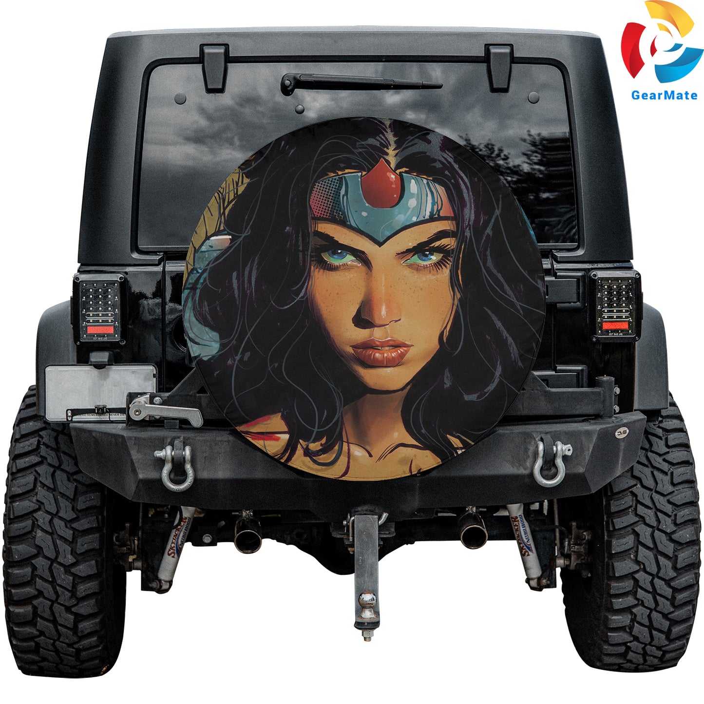 DC Wonder Woman Spare Tire Cover – Premium Waterproof UV Resistant Protector