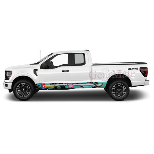 Grand Theft Auto Games Rocker Panel Graphic Decal Kit (Left & Right Sides) - High Quality Vinyl for Trucks & SUVs