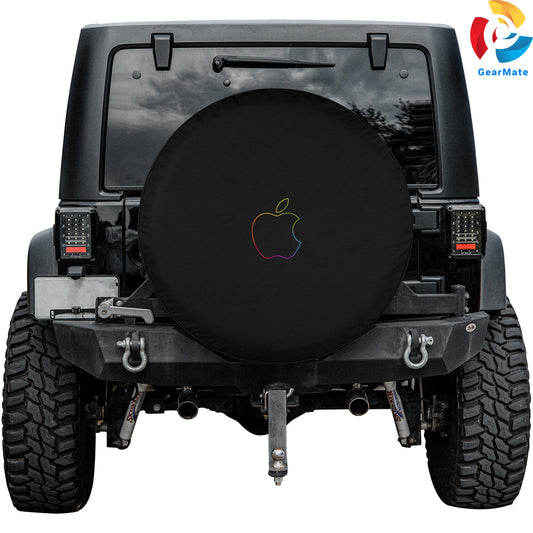 Apple Logo Spare Tire Cover – Premium Waterproof UV Resistant Protector