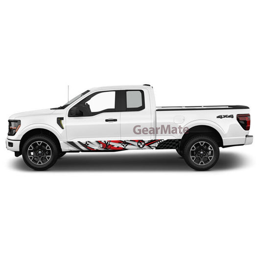 Louis Vuitton Fashion Rocker Panel Graphic Decal Kit (Left & Right Sides) - High Quality Vinyl for Trucks & SUVs
