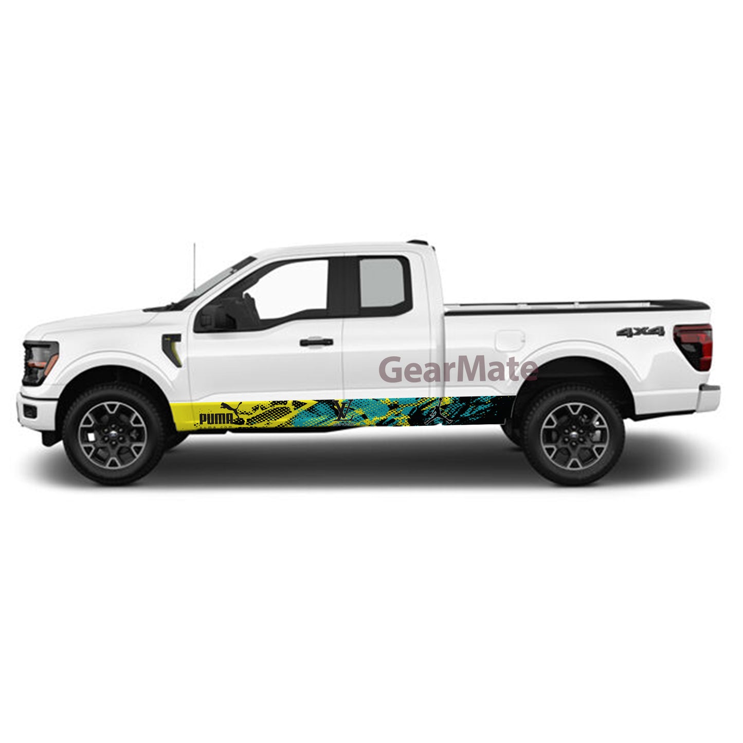 Sport YG Louis Vuitton Fashion Rocker Panel Graphic Decal Kit (Left & Right Sides) - High Quality Vinyl for Trucks & SUVs