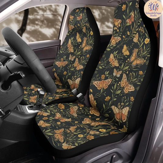 Nocturnal Wings Car Seat Covers – High Quality Graphic and Polar Fleece Protector Set