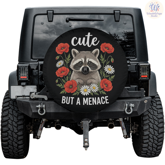 Cute But A Menance Spare Tire Cover – Waterproof UV Resistant Protector with Camera Hole