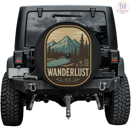 Wander Lust Dolphin Spare Tire Cover – Waterproof UV Resistant Protector with Camera Hole