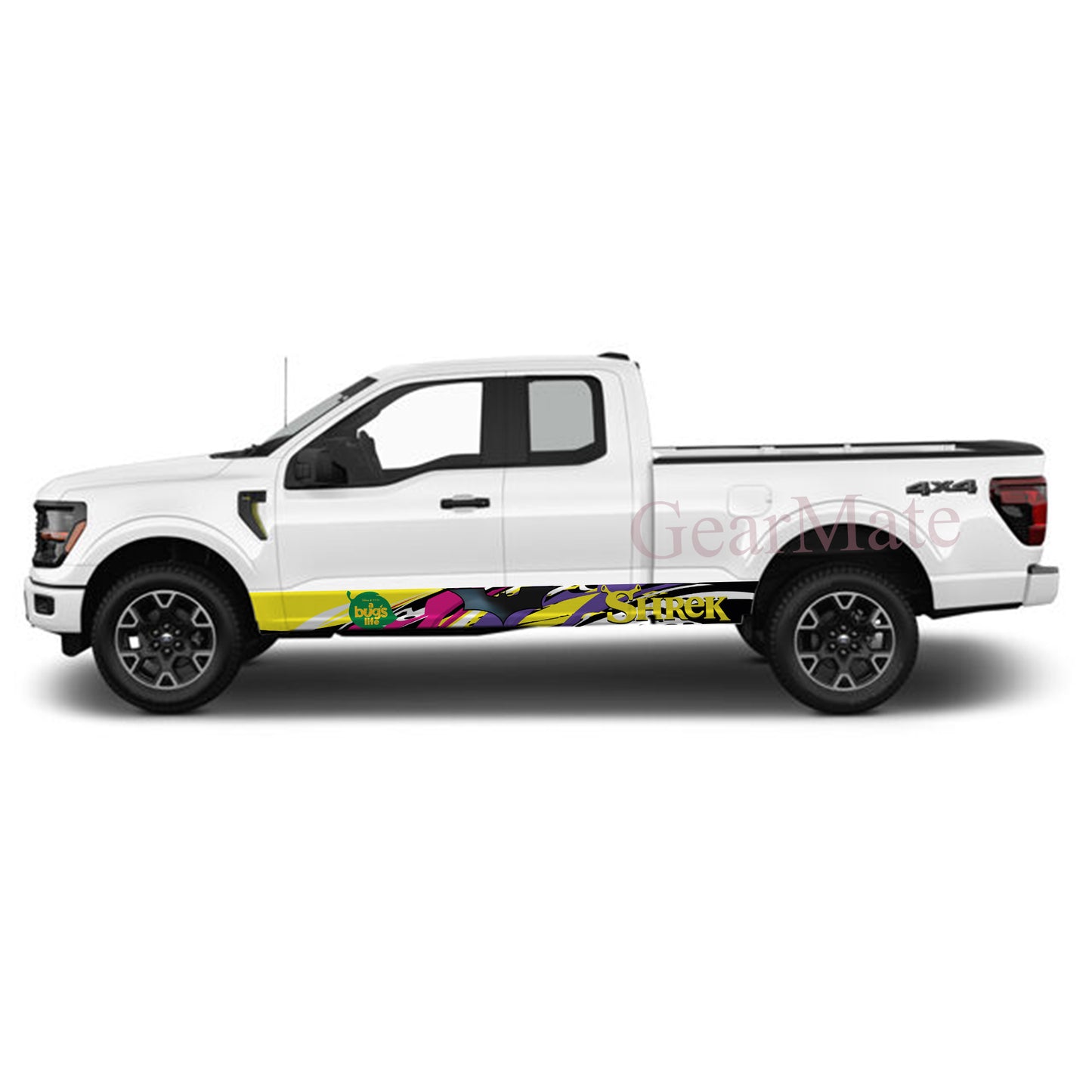 Speed YPR Batman Rocker Panel Graphic Decal Kit (Left & Right Sides) - High Quality Vinyl for Trucks & SUVs