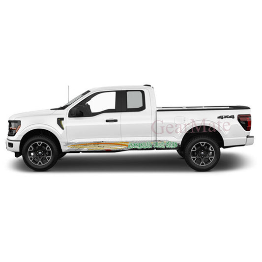 Accelerate Your Style Rocker Panel Graphic Decal Kit (Left & Right Sides) - High Quality Vinyl for Trucks & SUVs