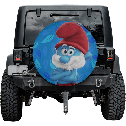 Papa Smurf Spare Tire Cover – Premium Waterproof UV Resistant Protector