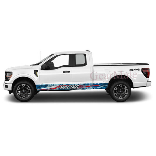 NFL Buffalo Bills Rocker Panel Graphic Decal Kit (Left & Right Sides) - High Quality Vinyl for Trucks & SUVs