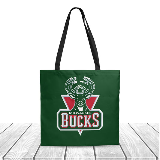 NBA Milwaukee Bucks Fans Polyester Canvas Tote Bag - Durable and Stylish