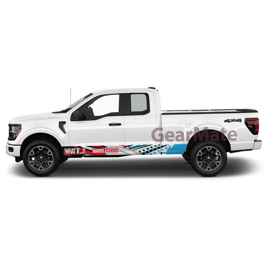 Sport Marvel What If Rocker Panel Graphic Decal Kit (Left & Right Sides) - High Quality Vinyl for Trucks & SUVs