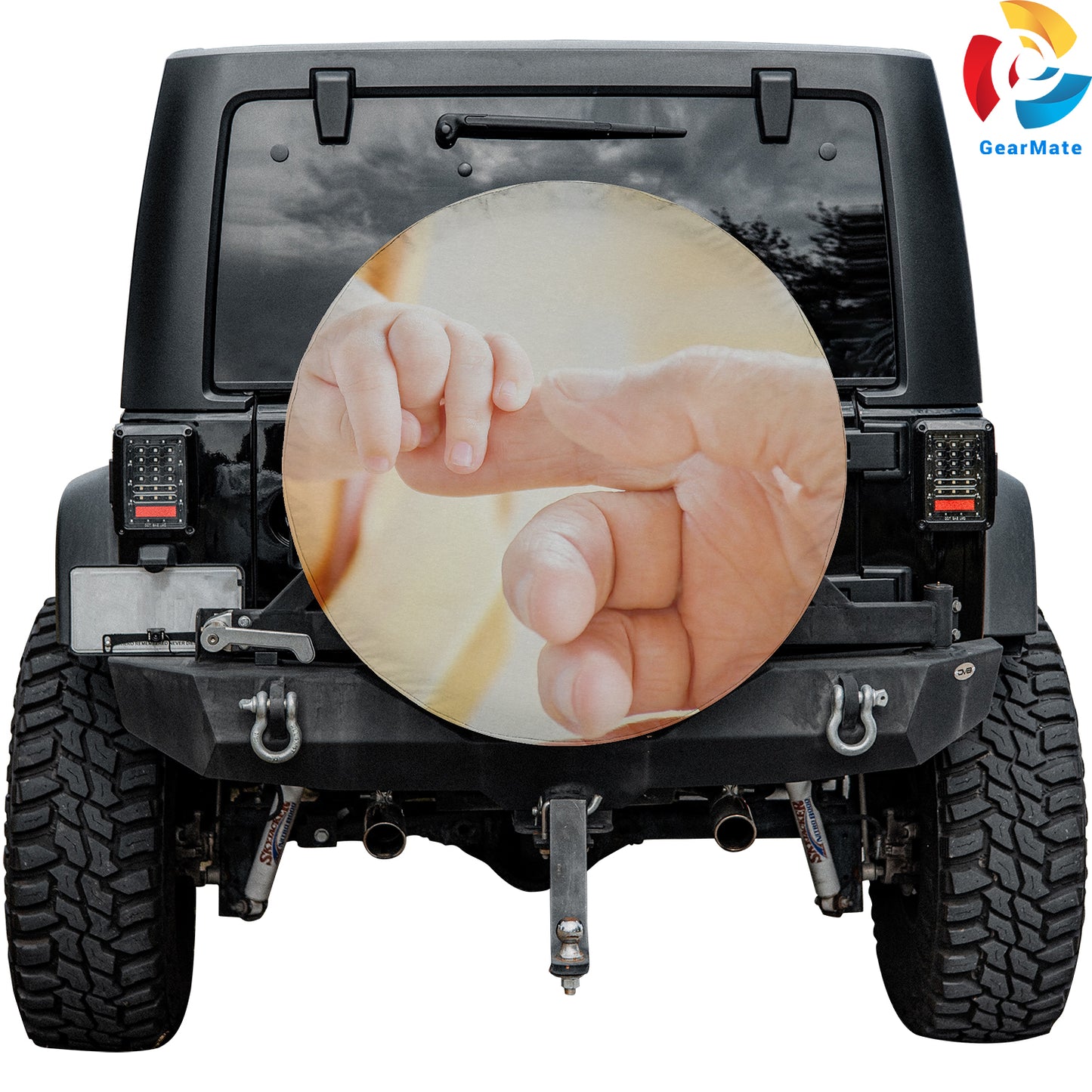 Baby Hands Spare Tire Cover – Premium Waterproof UV Resistant Protector