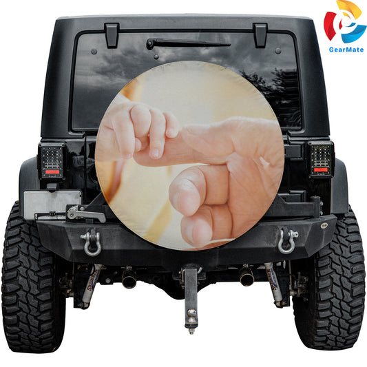 Baby Hands Spare Tire Cover – Premium Waterproof UV Resistant Protector