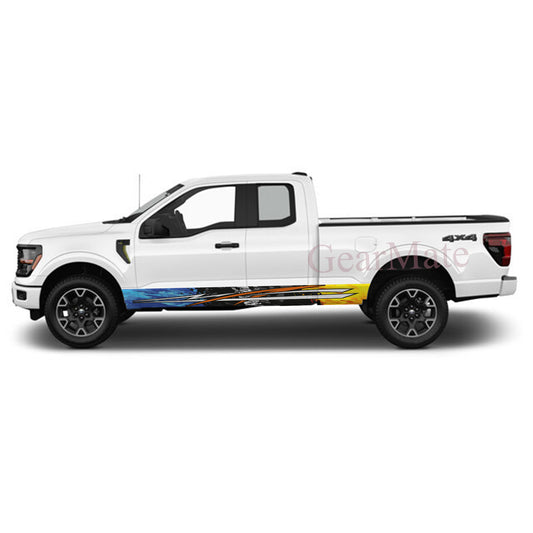 Made for the Fast Lane Rocker Panel Graphic Decal Kit (Left & Right Sides) - High Quality Vinyl for Trucks & SUVs