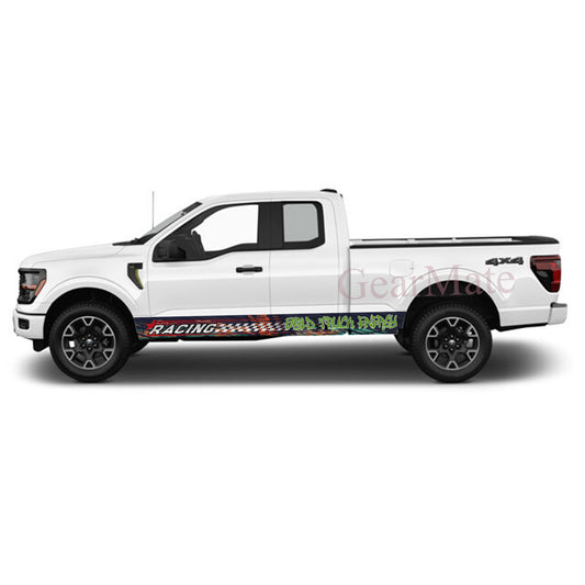Bold Truck Energy Rocker Panel Graphic Decal Kit (Left & Right Sides) - High Quality Vinyl for Trucks & SUVs